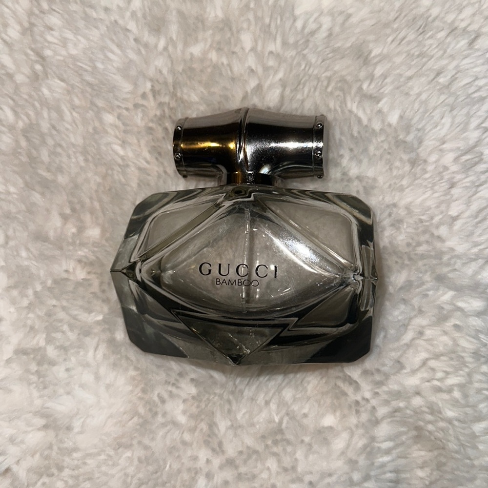 Empty Gucci bamboo perfume bottle 75 mL